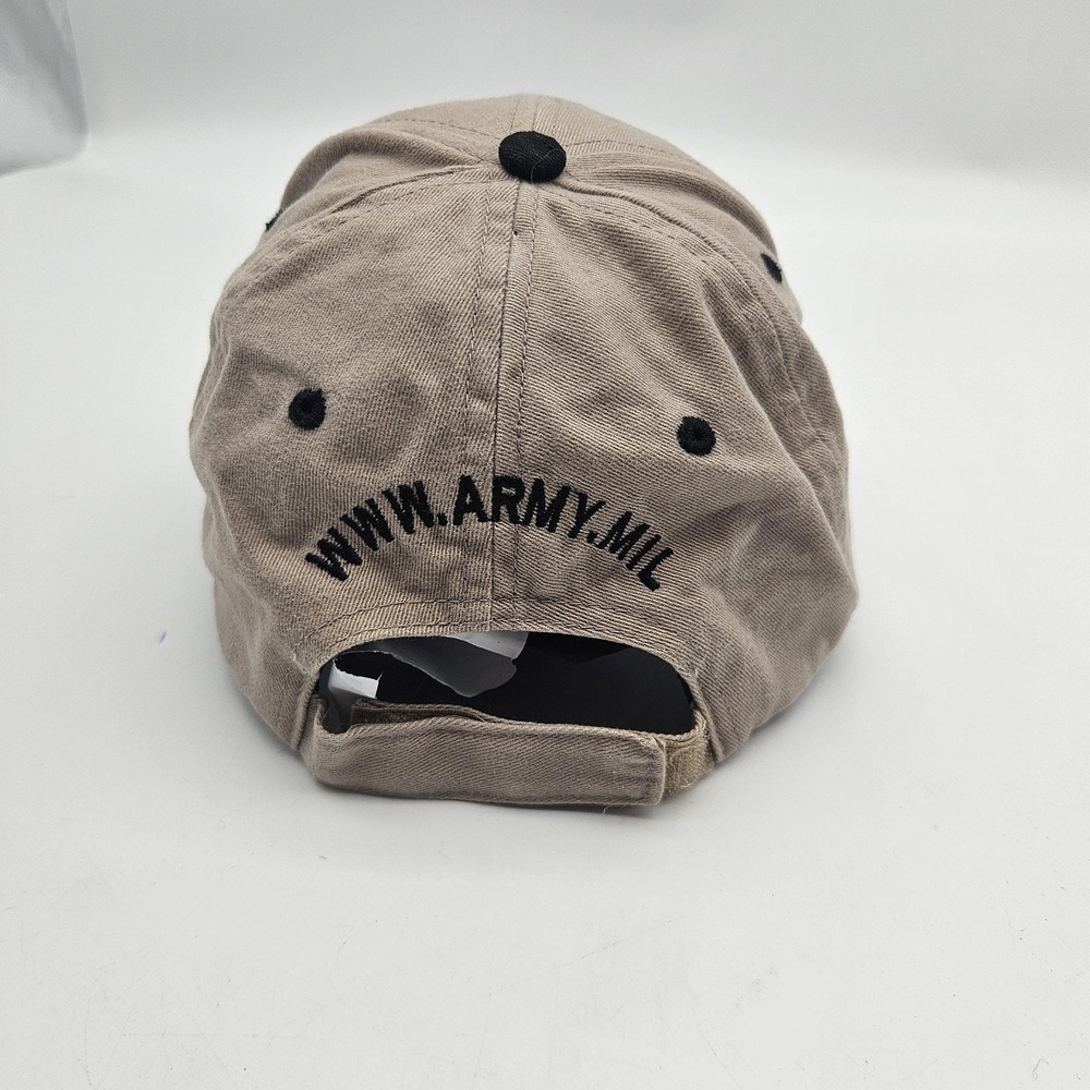Call To Duty Hat Cap Strap Back Tan Black U.S. Army Embroidered Military Mens - Picture 4 of 8